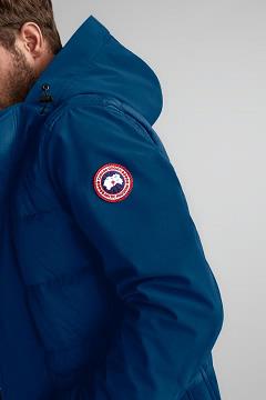 Chamarras Canada Goose Hombre Mexico - Breton Chaqueta De Plumas Azules Oscuro QJ2356904